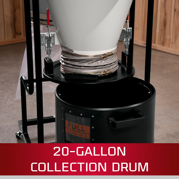 Jet JCDC-1.5 Cyclone Dust Collector, 1.5HP, 115V - Image 4