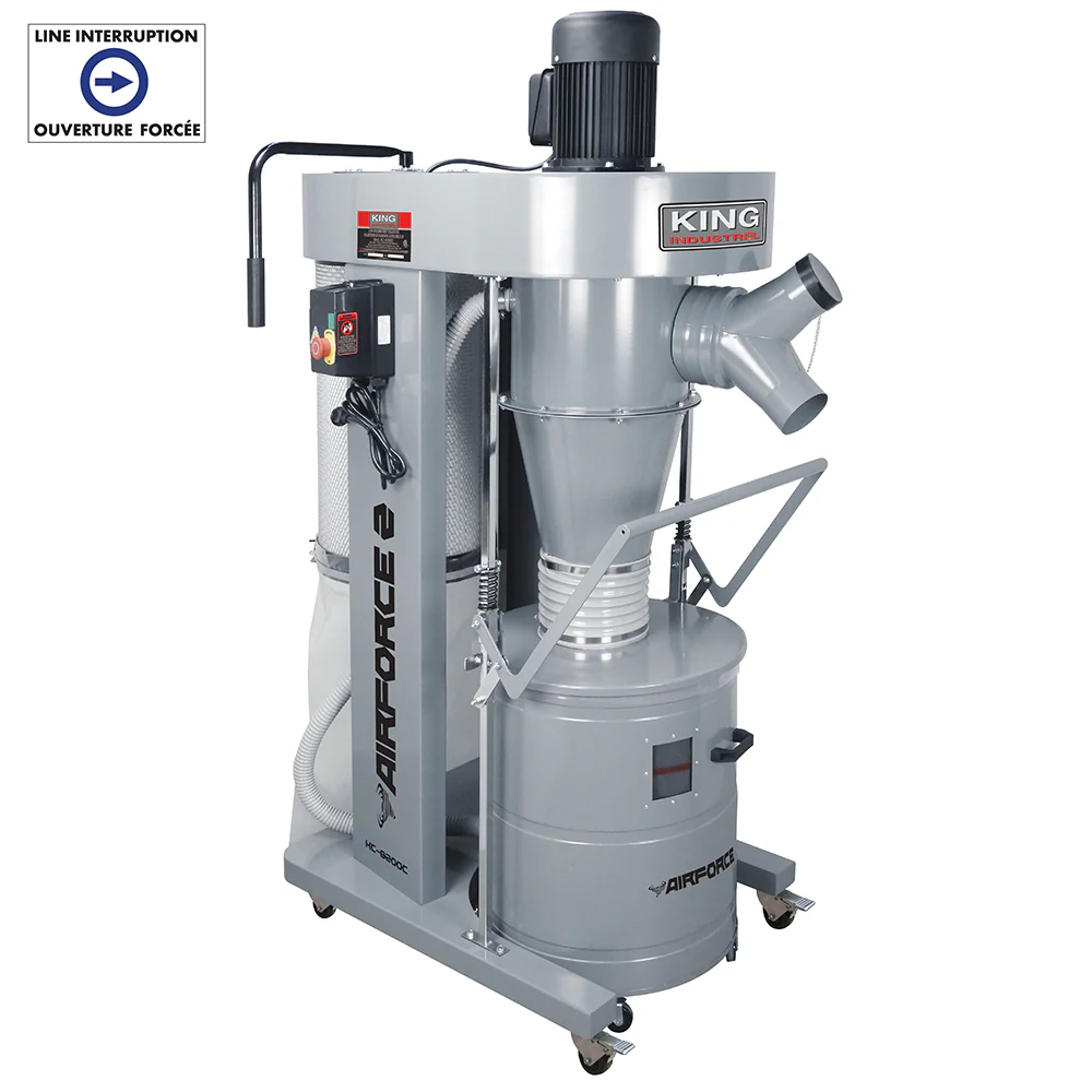 King KC-8200C Airforce 2HP Cyclone Dust Collector