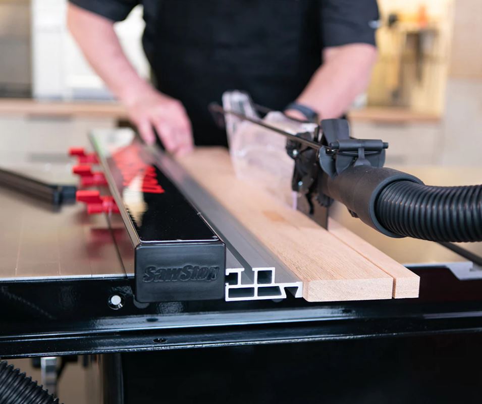 Sawstop Professional 3HP Cabinet Saw with 52” Professional T-Glide Advance Rip Fence, Rails & Extension Table - Image 5